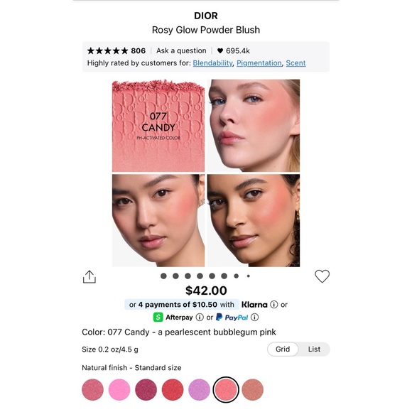 DIOR BACKSTAGE ROSY GLOW - 007 CANDY - Picture 11 of 11